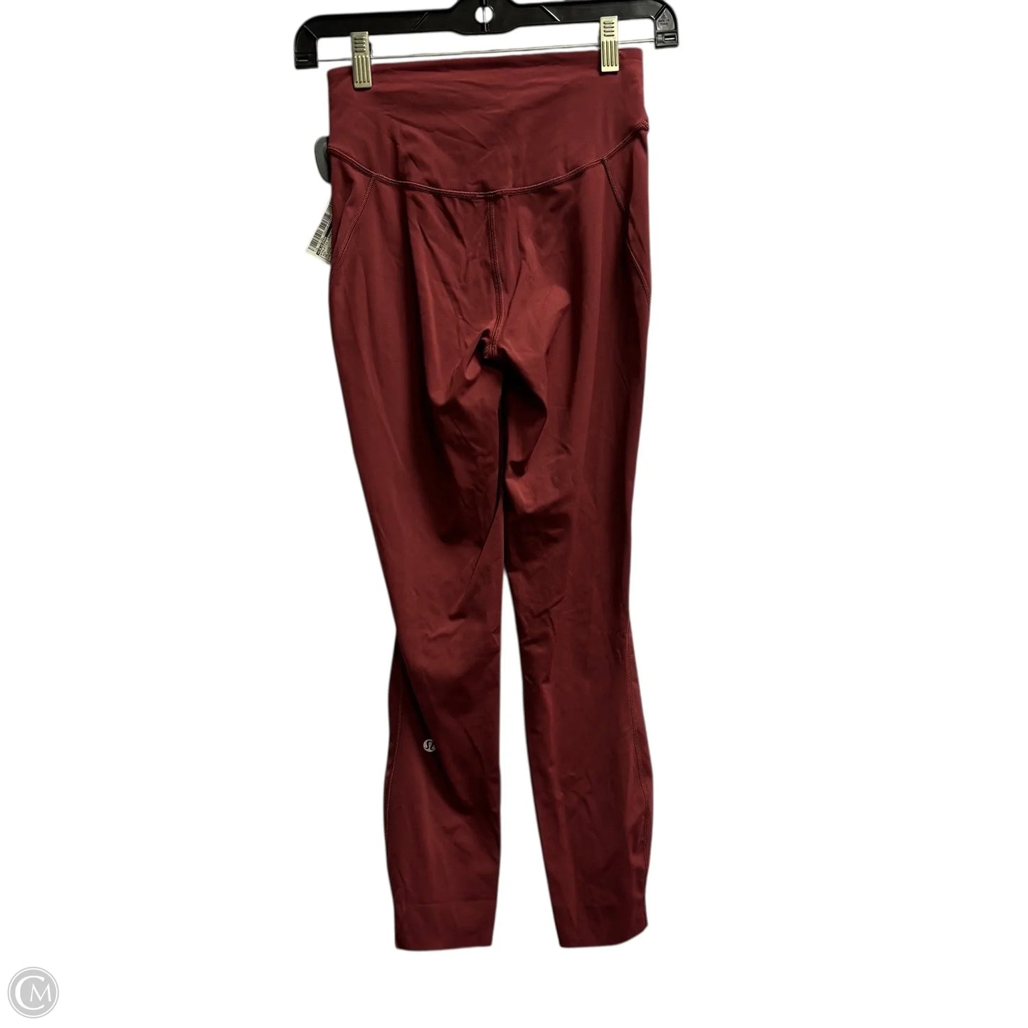 Athletic Leggings By Lululemon In Red, Size: S