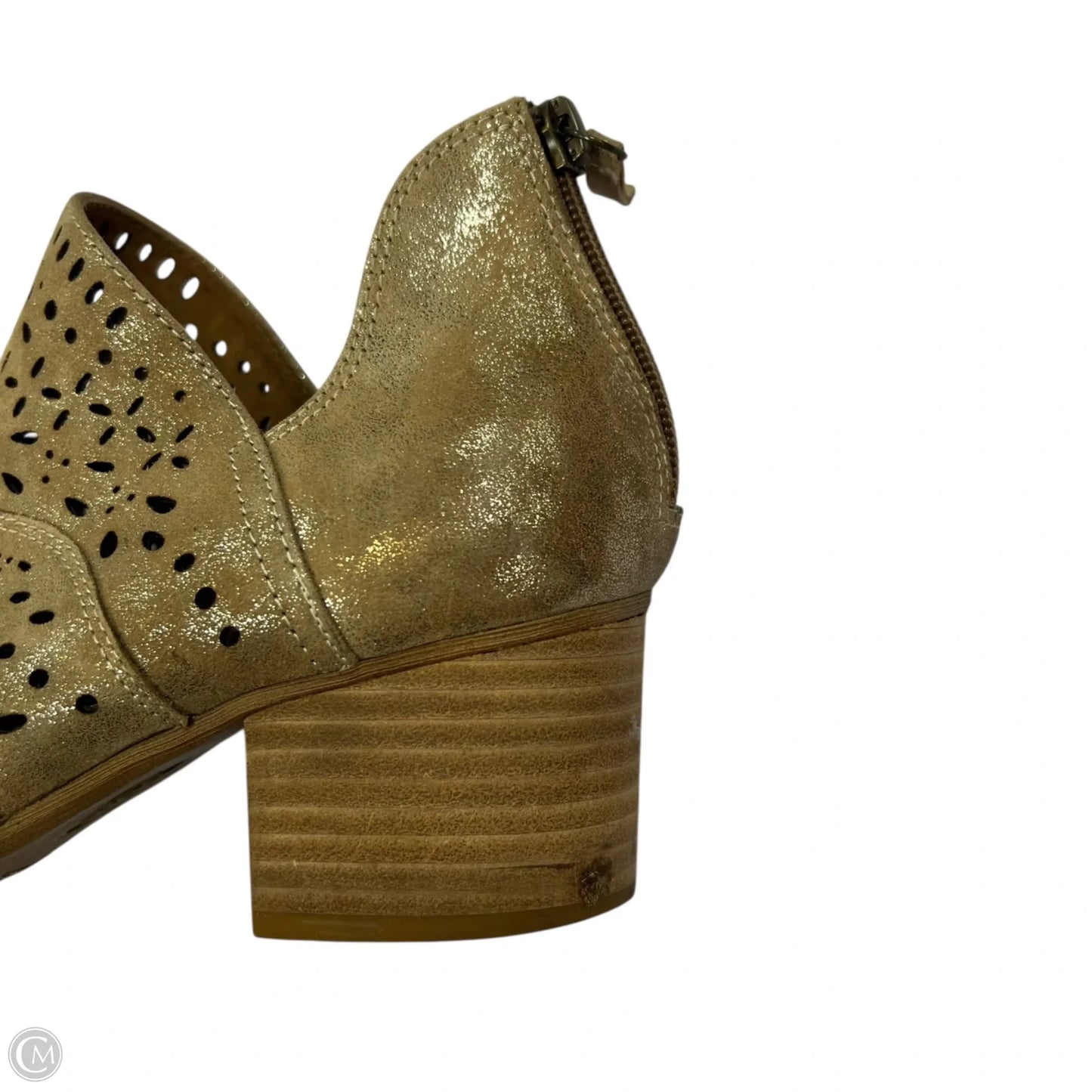 Boots Ankle Flats By Sofft In Gold, Size: 7.5