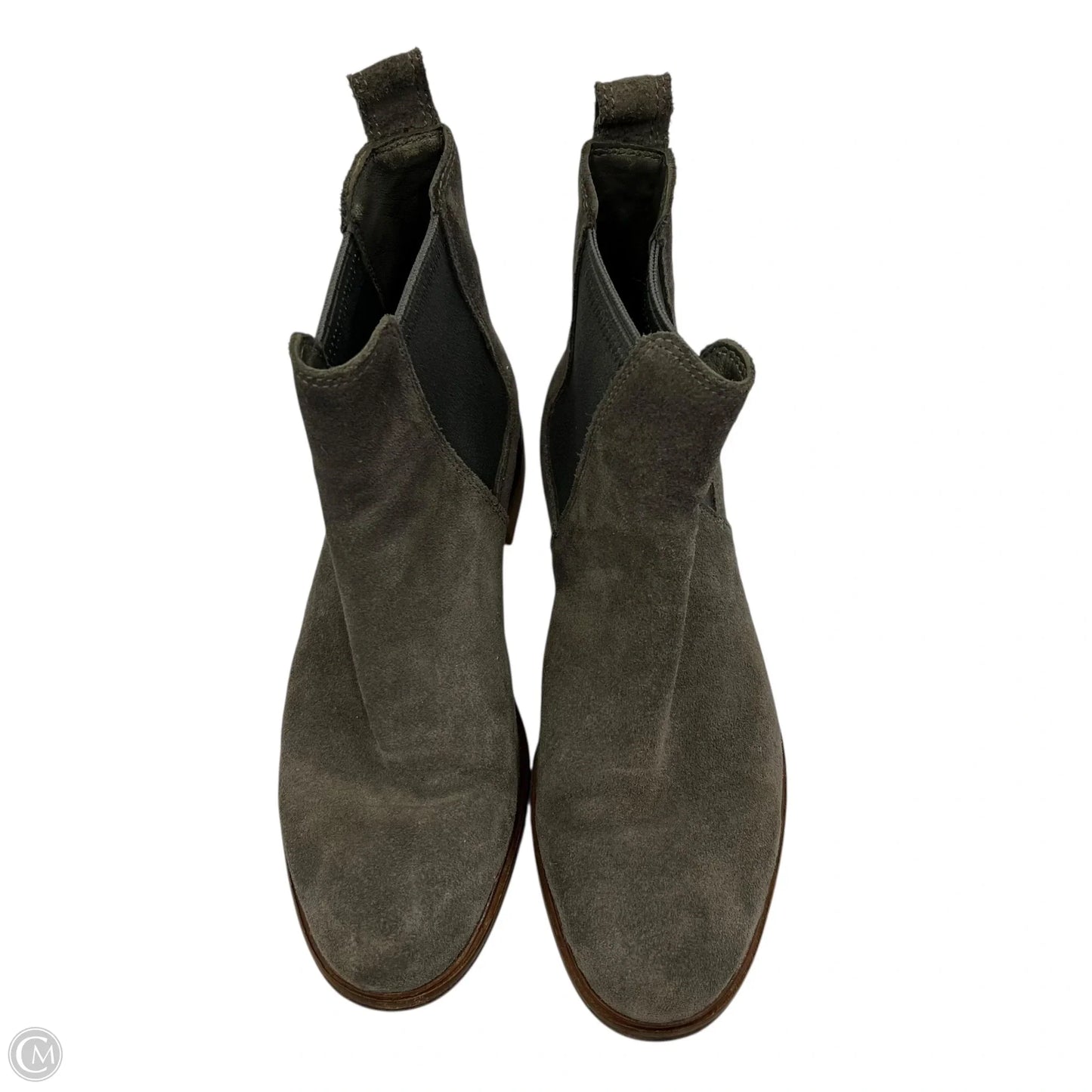 Boots Ankle Flats By Clarks In Grey, Size: 8