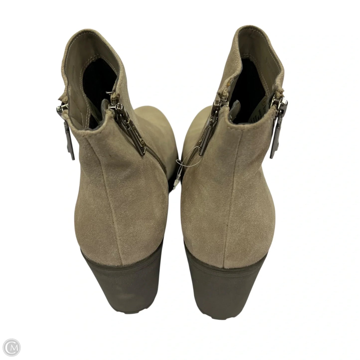 Boots Ankle Heels By Blondo In Taupe, Size: 10