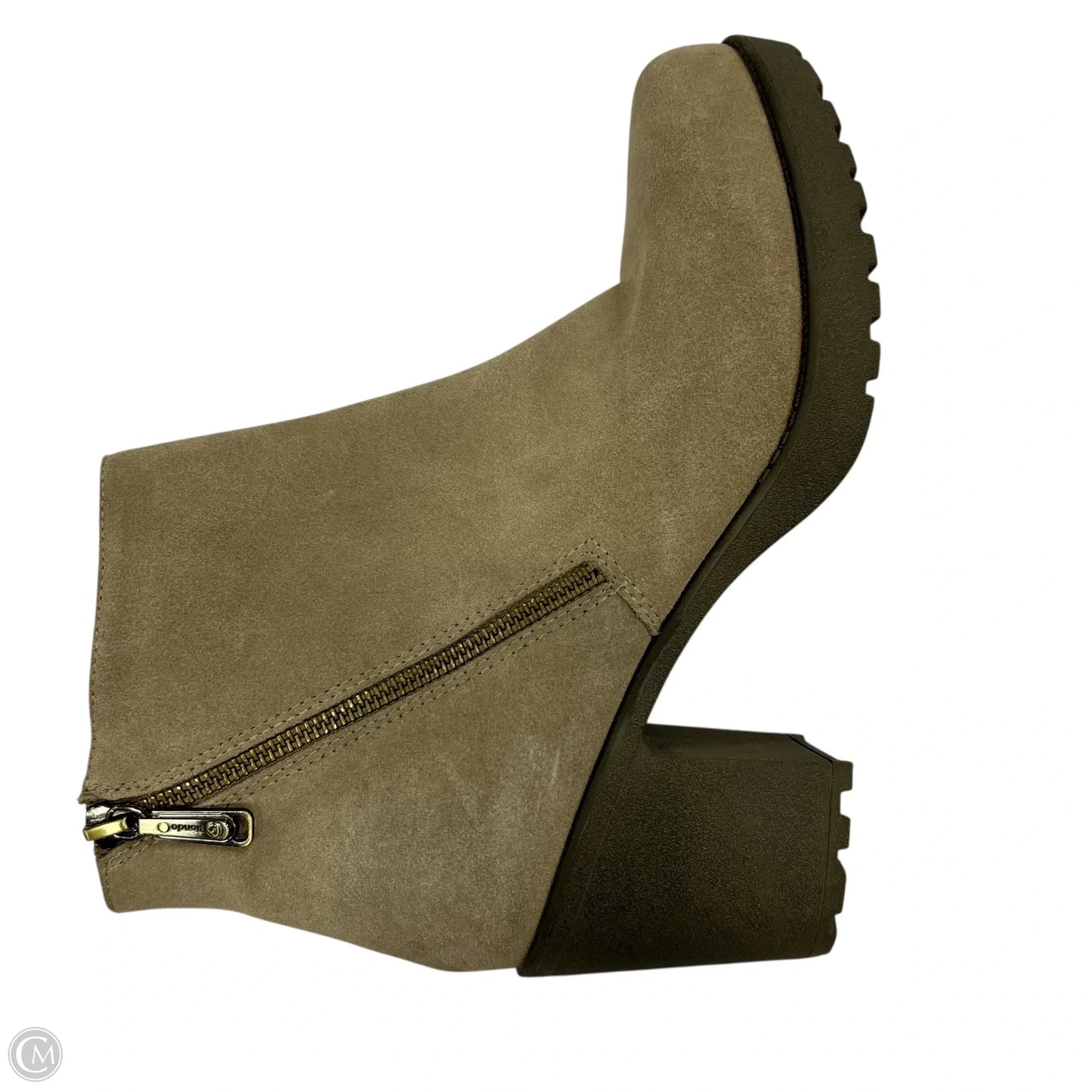 Boots Ankle Heels By Blondo In Taupe, Size: 10