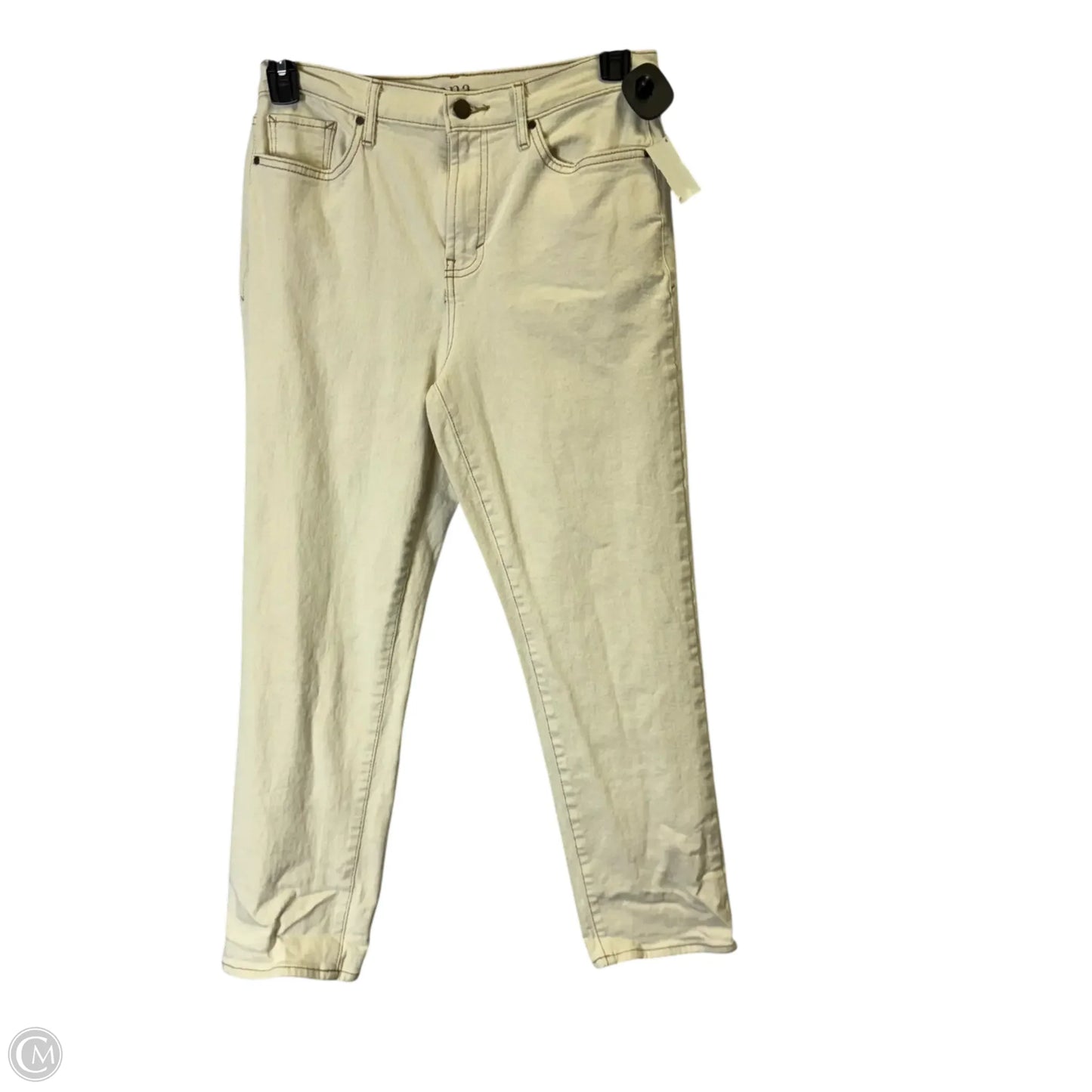 Jeans Straight By Ana In Cream, Size: 8