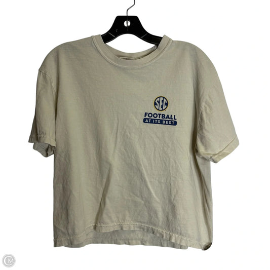 Top Short Sleeve Basic By Comfort Colors In Cream, Size: M