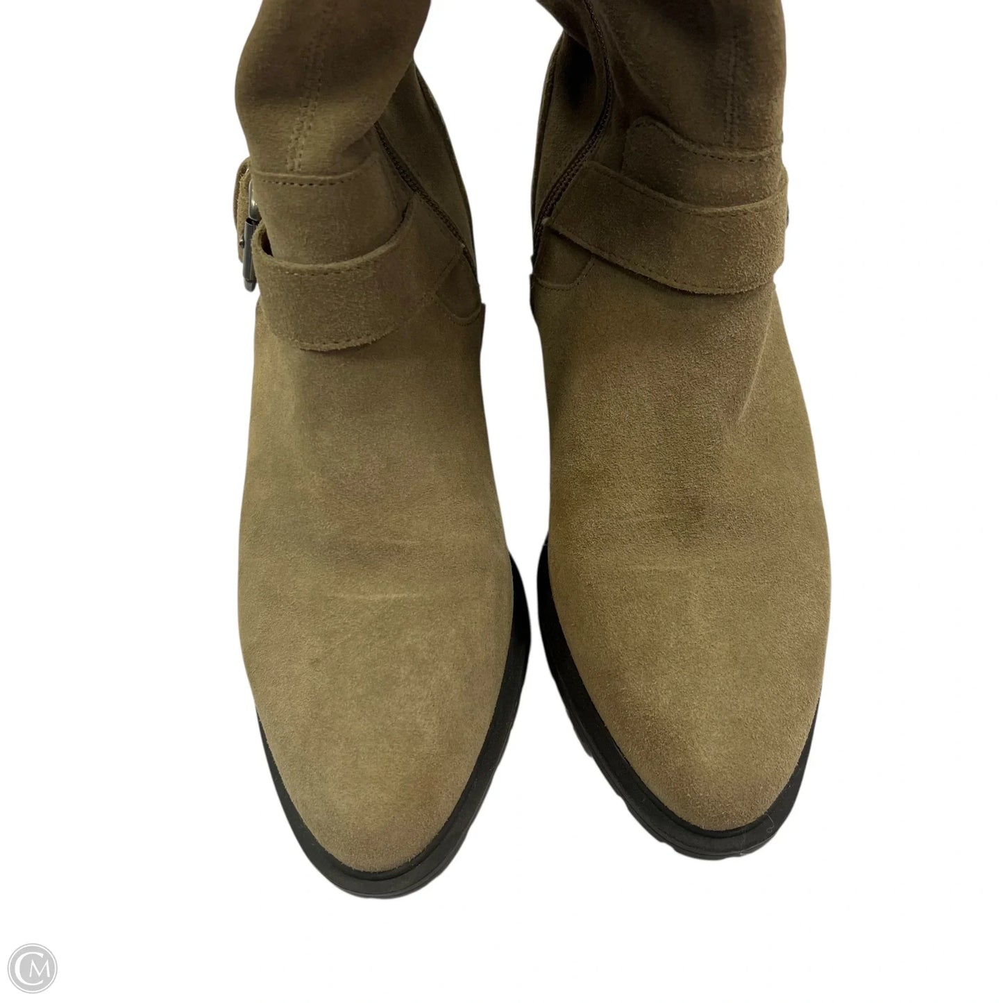 Boots Mid-calf Flats By Lucky Brand In Taupe, Size: 6.5