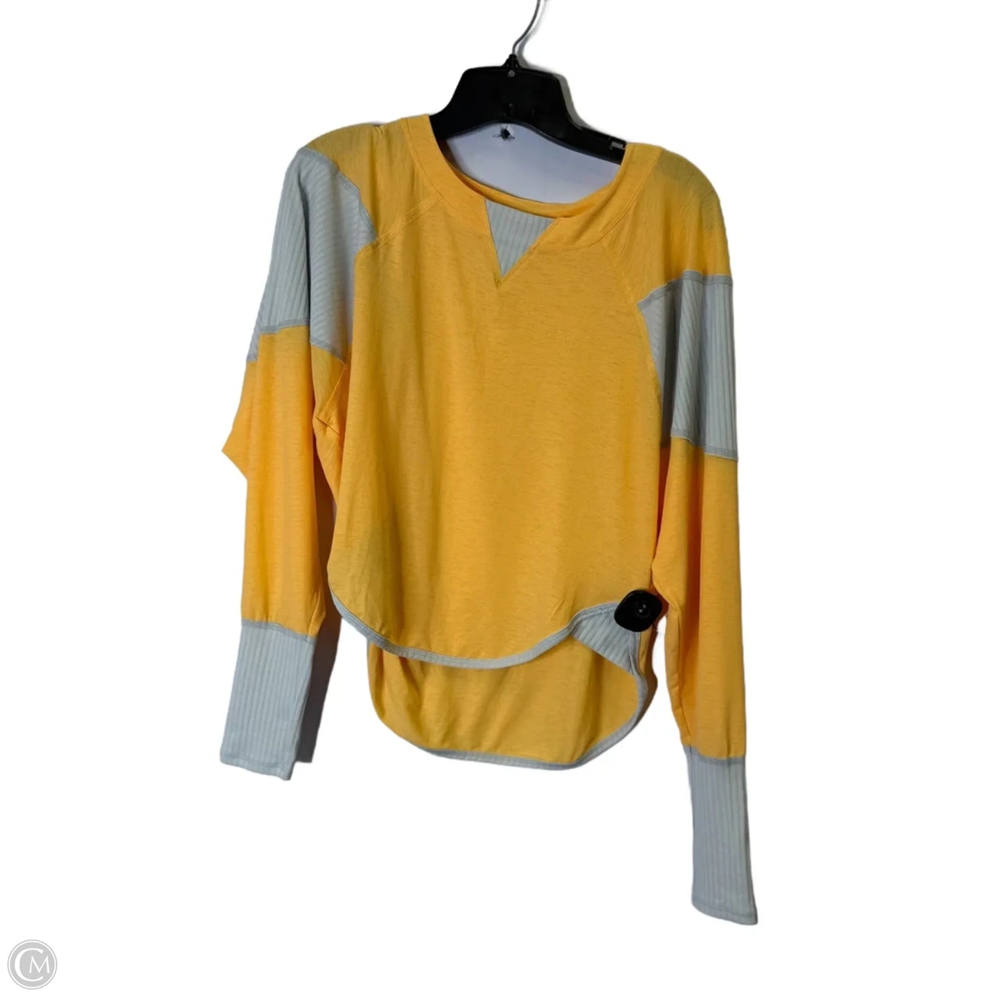 Athletic Top Long Sleeve Crewneck By Free People In Orange, Size: S