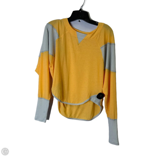 Athletic Top Long Sleeve Crewneck By Free People In Orange, Size: S