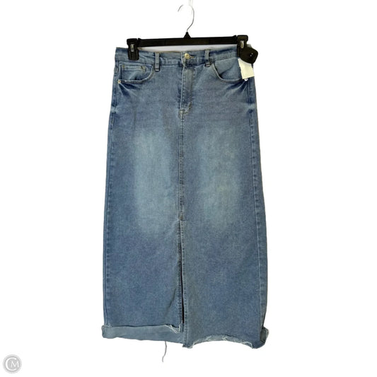 Skirt Midi By Kensie In Blue Denim, Size: 4