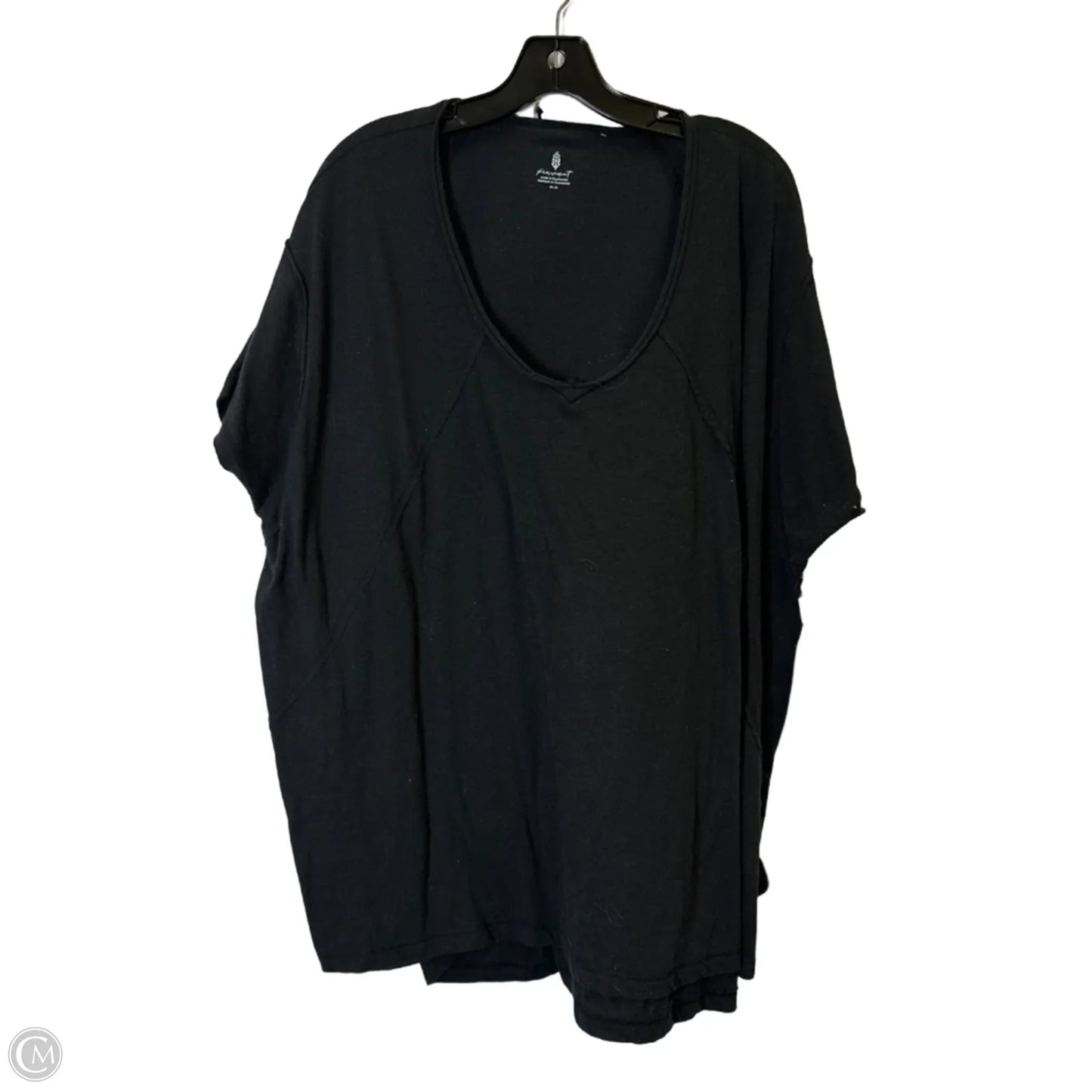 Athletic Top Short Sleeve By Free People In Black, Size: M