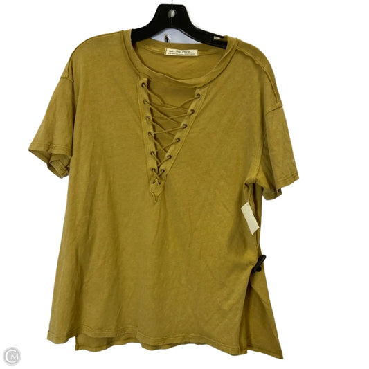 Top Short Sleeve By We The Free In Yellow, Size: Xs