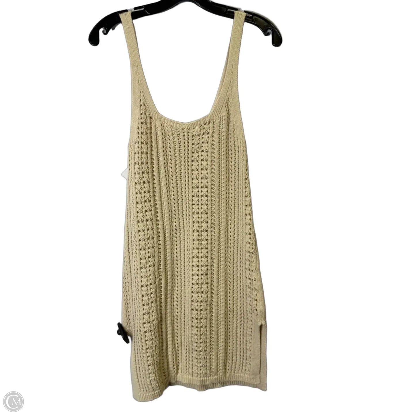 Top Sleeveless By Anthropologie In Cream, Size: S