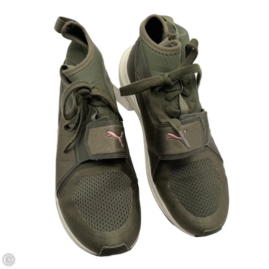 Shoes Athletic By Puma In Green, Size: 7.5