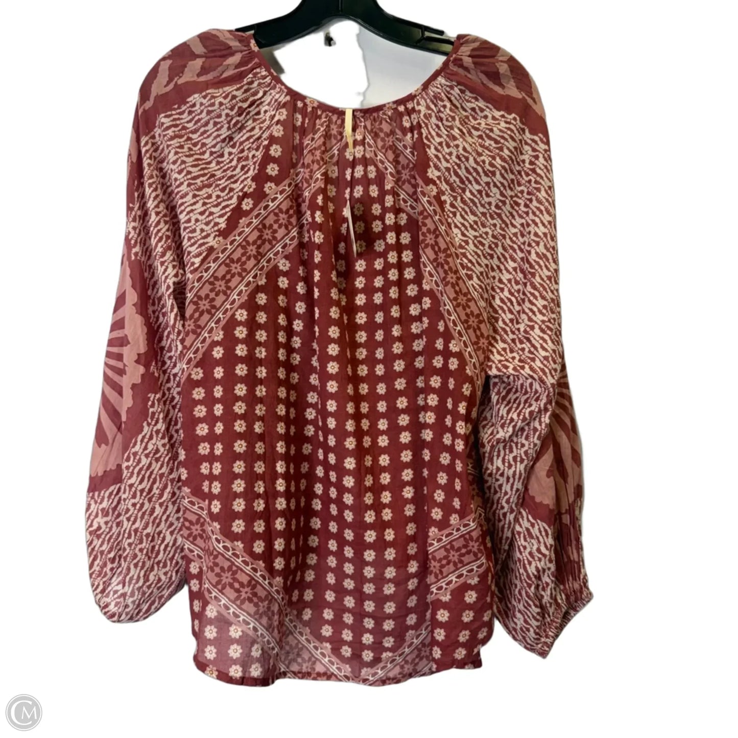 Top Long Sleeve By Free People In Red, Size: Xs