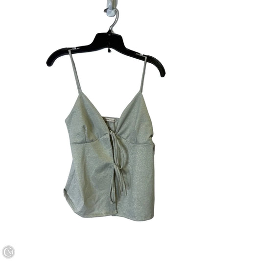 Top Sleeveless By Sincerely Jules In Silver, Size: L