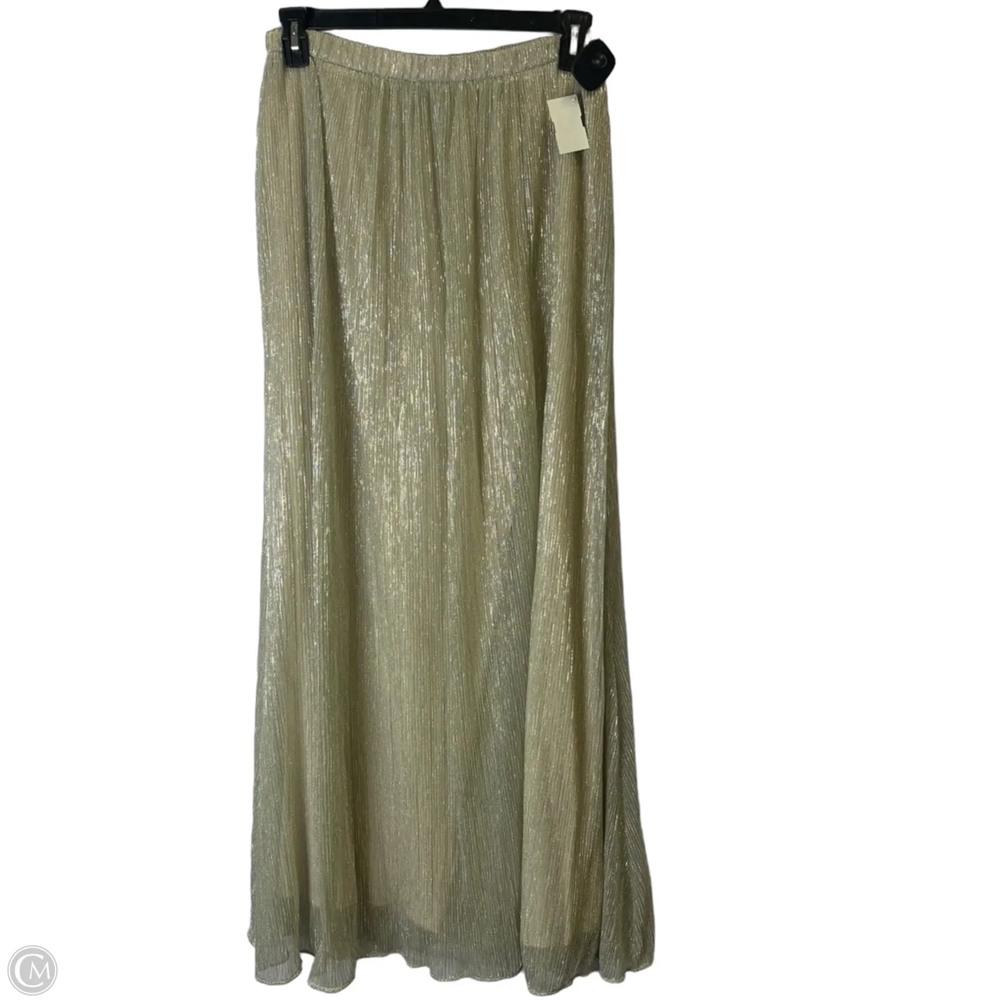 Skirt Maxi By Adrianna Papell In Gold, Size: 12