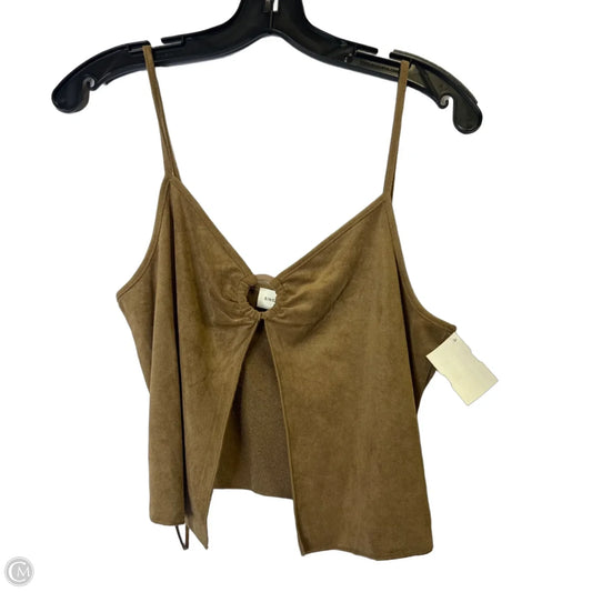 Top Sleeveless By Sincerely Jules In Brown, Size: M