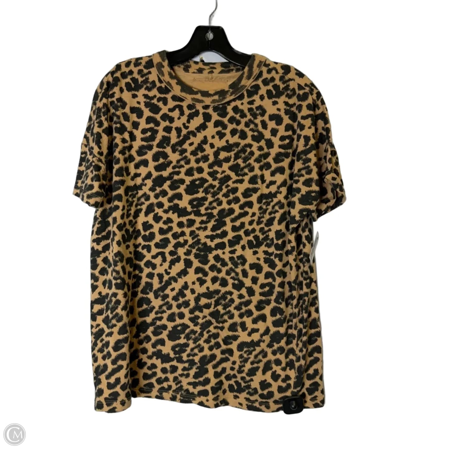 Top Short Sleeve By Aerie In Animal Print, Size: Xs