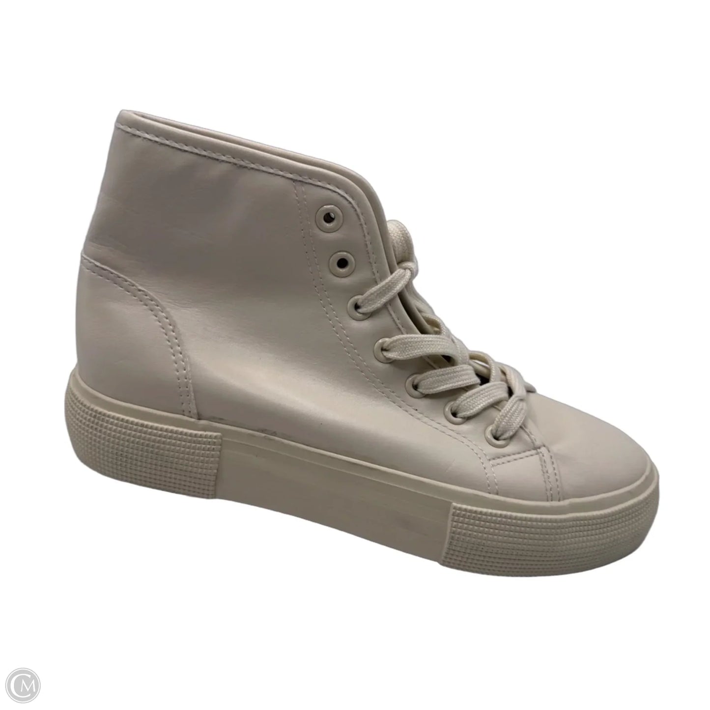 Shoes Sneakers By Jf In Cream, Size: 6.5