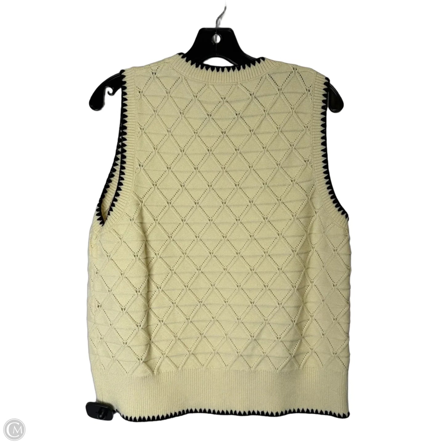 Top Sleeveless By Adrianna Papell In Cream, Size: Xl