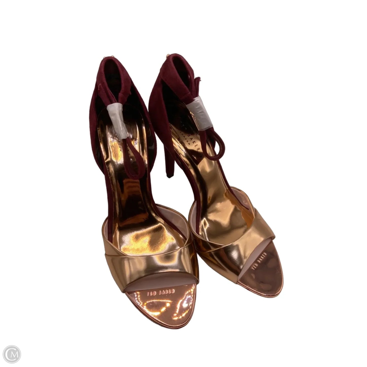 Shoes Heels Stiletto By Ted Baker In Rose Gold, Size: 8