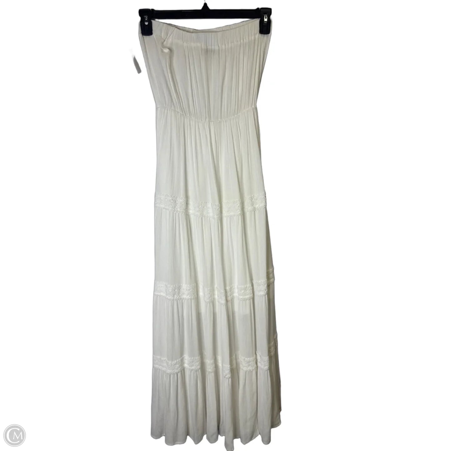Dress Casual Maxi By Faded Rose In White, Size: M