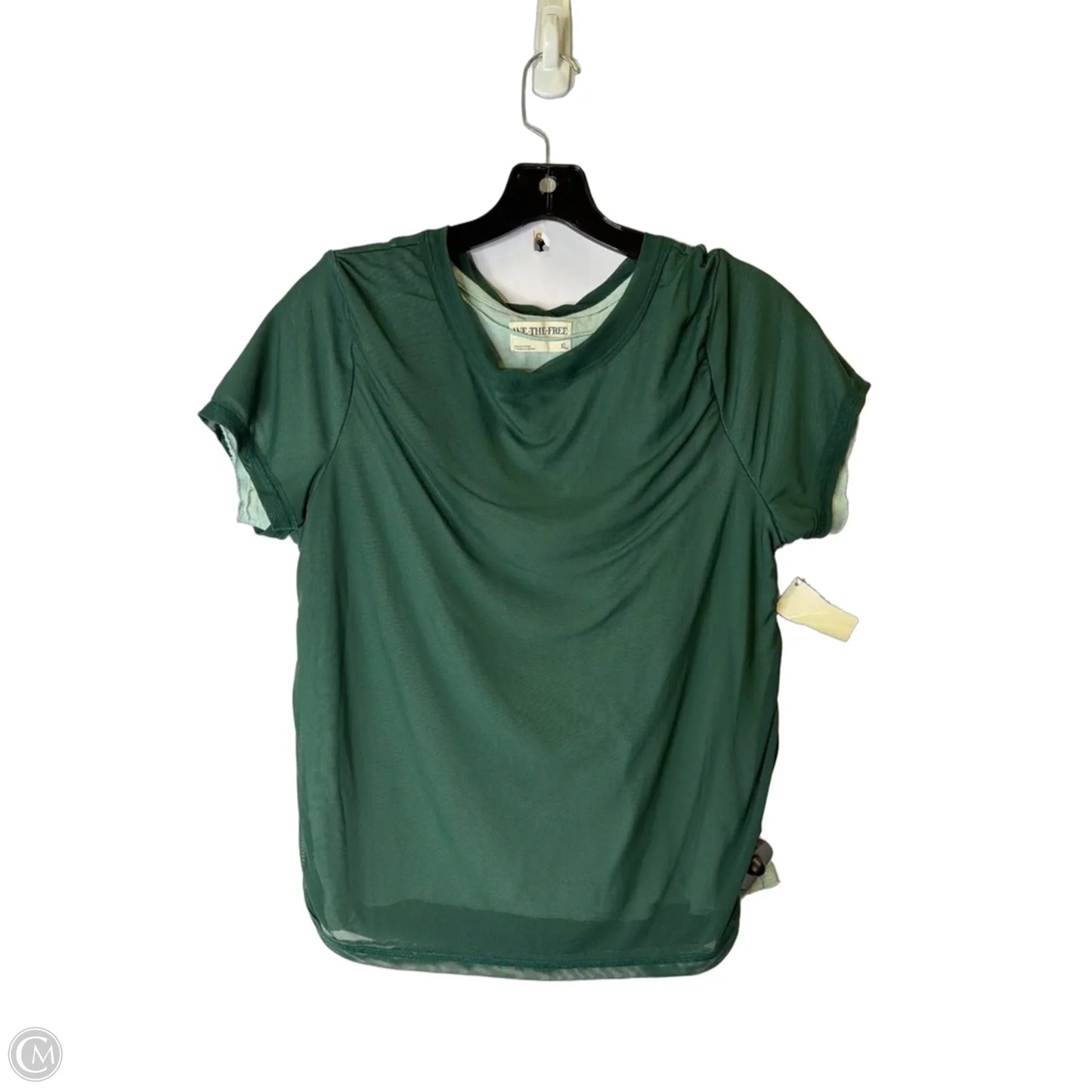 Top Short Sleeve By We The Free In Green, Size: Xl