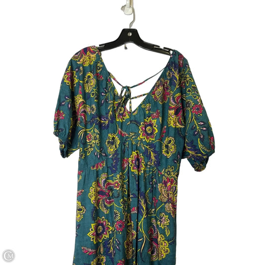 Dress Casual Maxi By Clothes Mentor In Teal, Size: 10