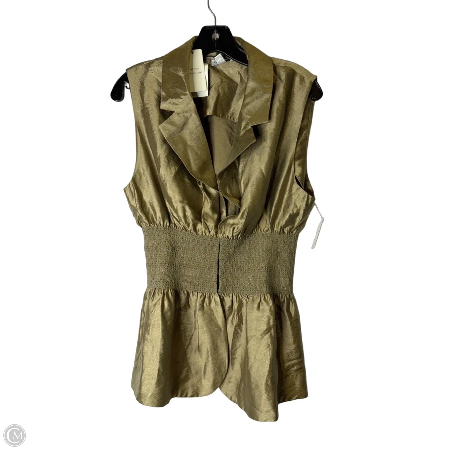 Top Sleeveless By Current Air In Green, Size: L