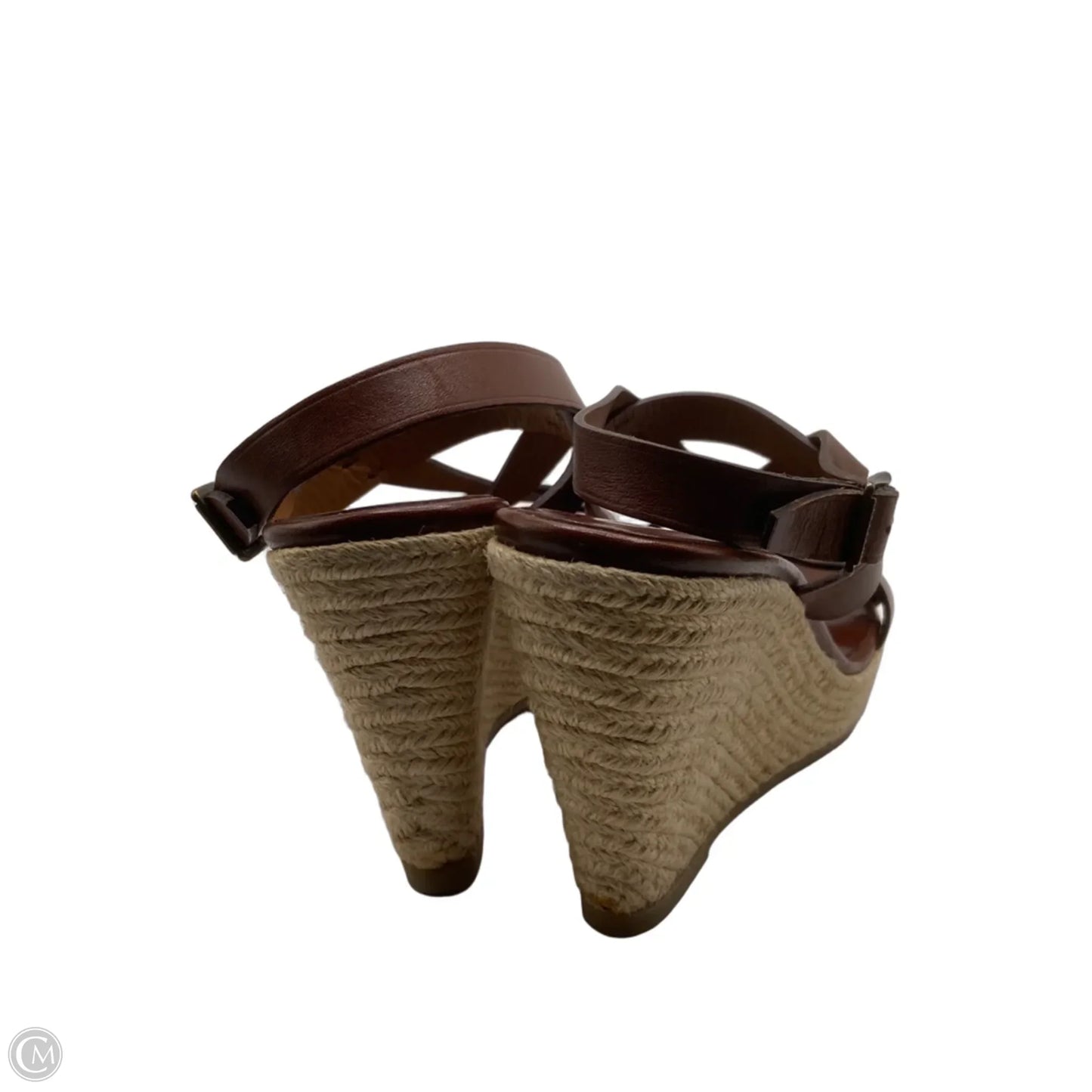 Sandals Luxury Designer By Burberry In Brown, Size: 10