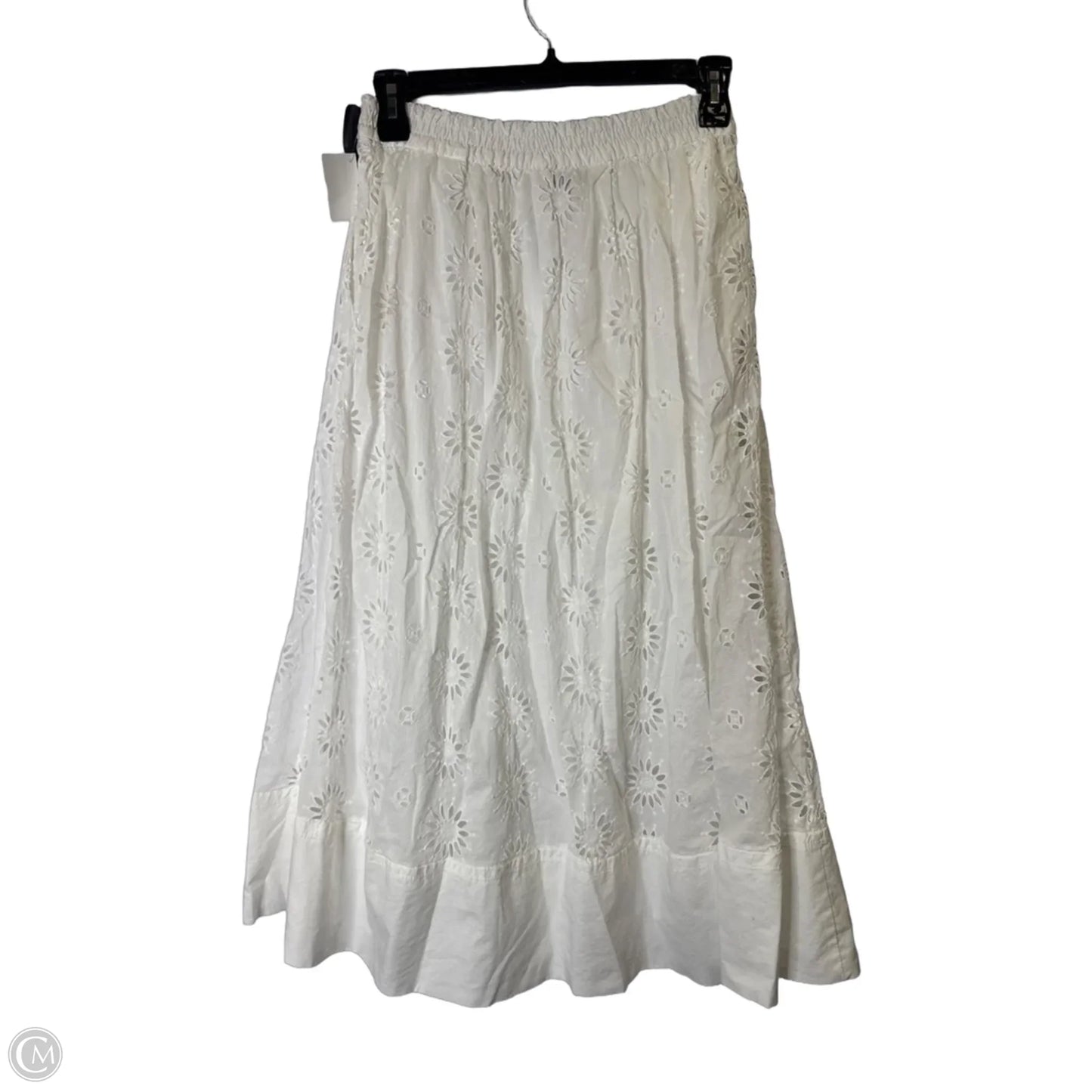 Skirt Maxi By Zara In White, Size: M
