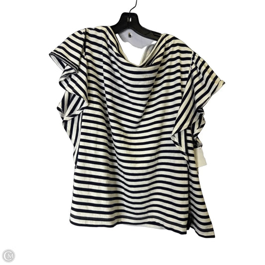 Top Sleeveless By Free Assembly In Striped Pattern, Size: 4x