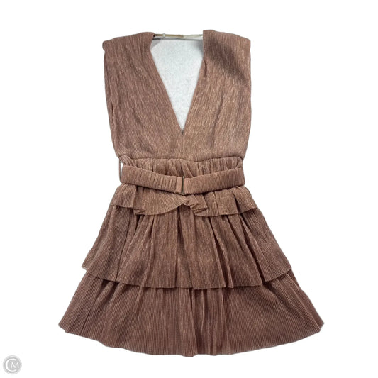 Dress Party Short By Clothes Mentor In Rose Gold, Size: M