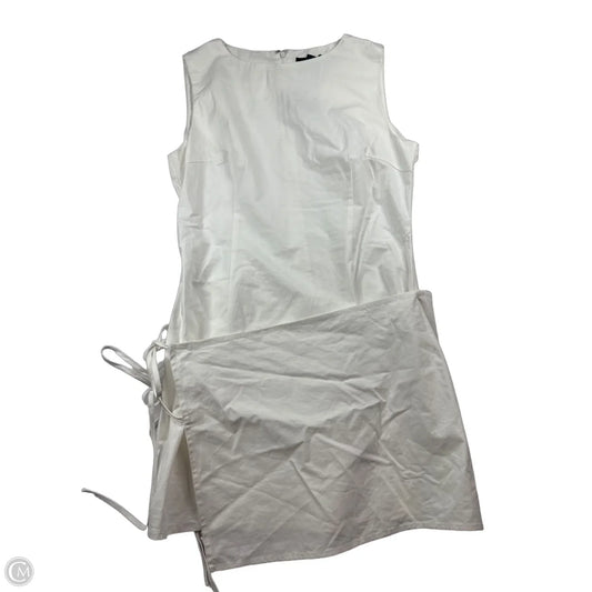 Dress Party Short By Clothes Mentor In Cream, Size: L