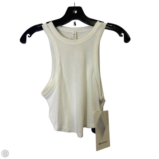 Athletic Tank Top By Lululemon In White, Size: 6