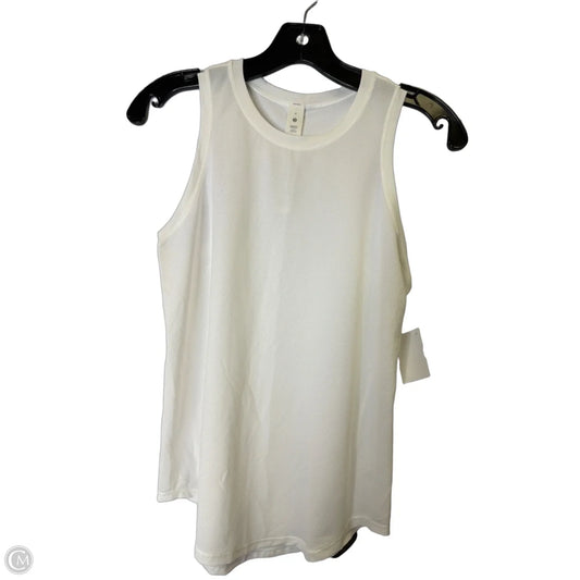 Athletic Tank Top By Lululemon In White, Size: 4