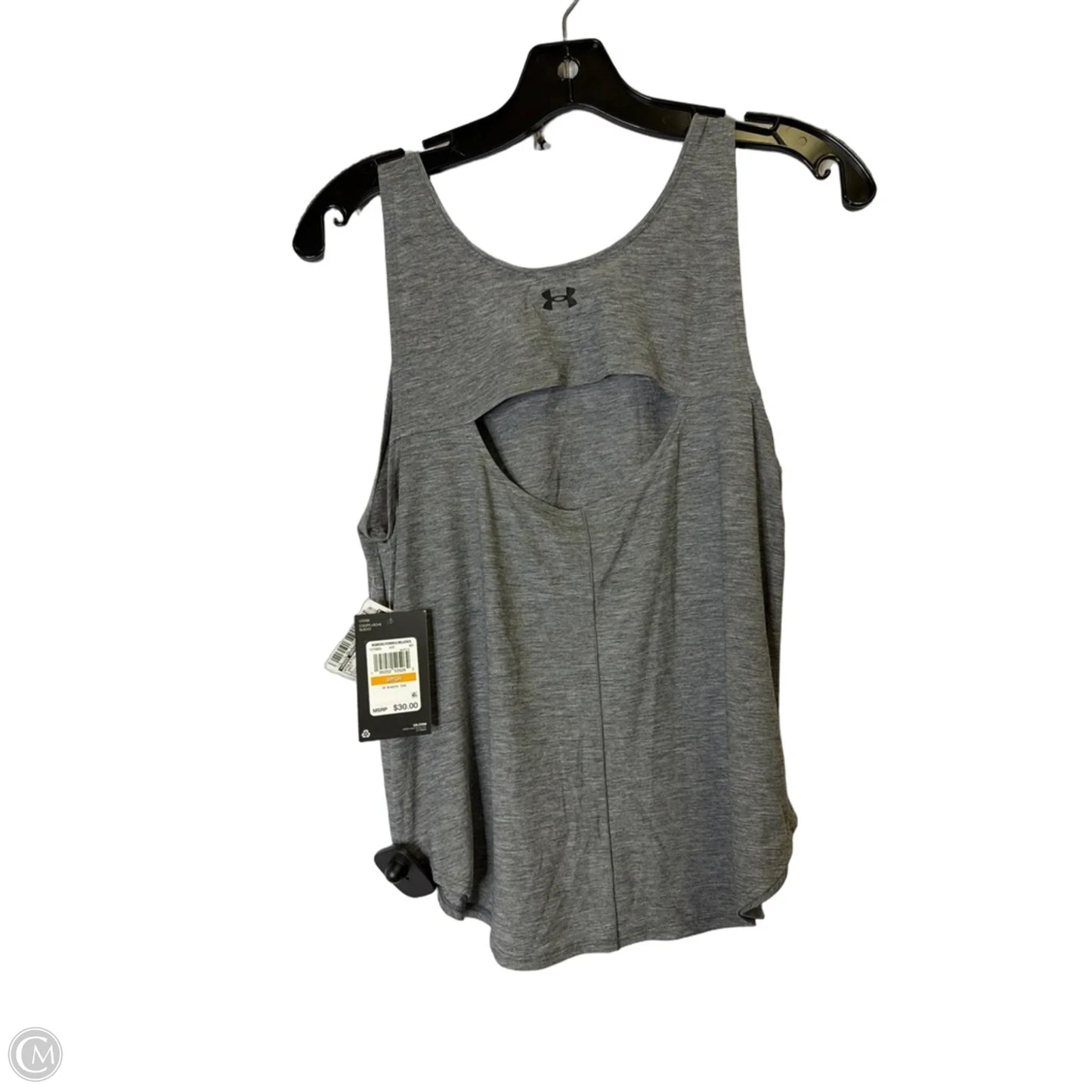 Athletic Tank Top By Under Armour In Grey, Size: S