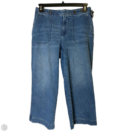 Jeans Wide Leg By Talbots In Blue Denim, Size: 8
