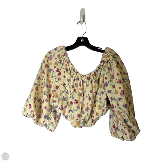 Top Short Sleeve By Future Collective In Floral Print, Size: Xs