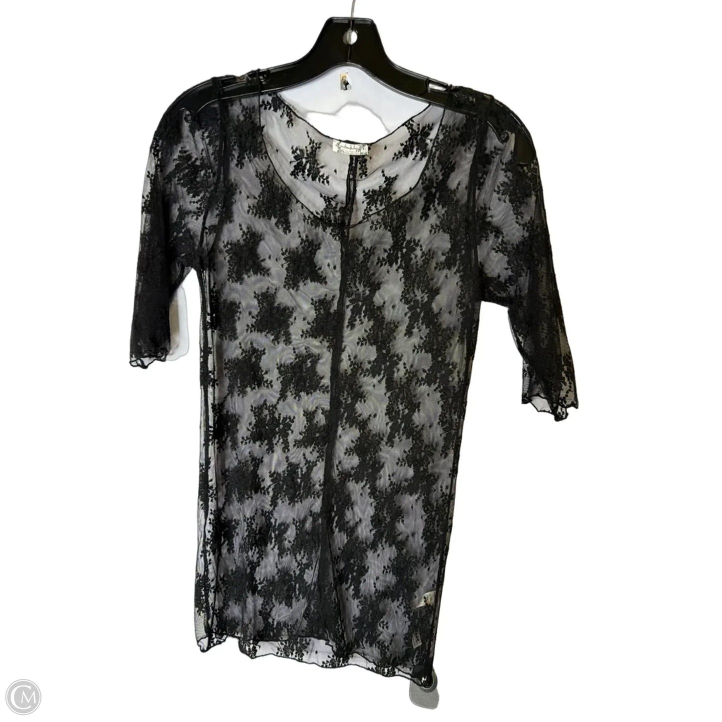 Top Short Sleeve By Free People In Black, Size: L