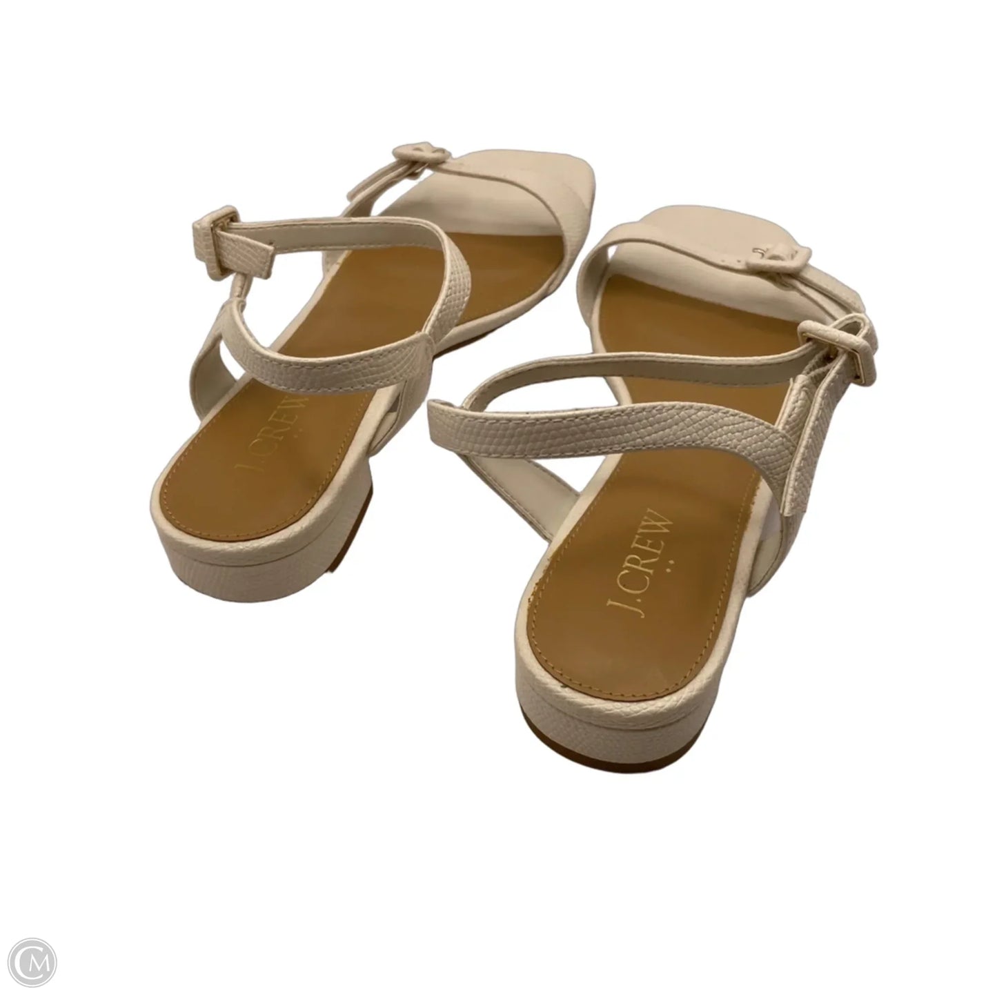Sandals Flats By J. Crew In Cream, Size: 8.5