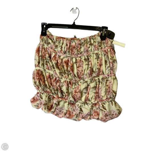 Skirt Mini & Short By Clothes Mentor In Floral Print, Size: M
