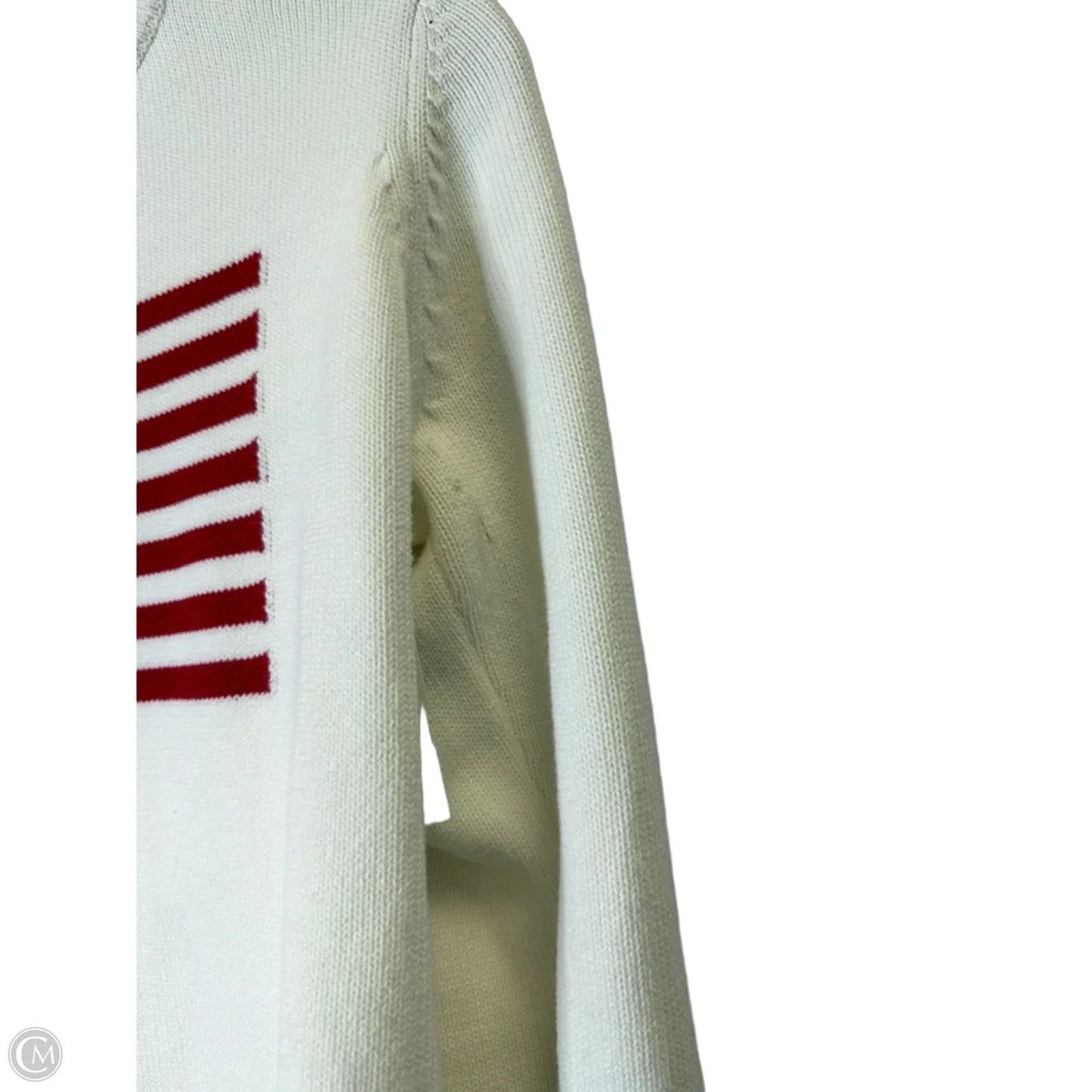 Sweater By Clothes Mentor In Cream, Size: L