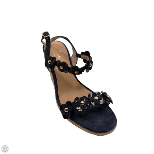 Sandals Designer By Kate Spade In Blue, Size: 9