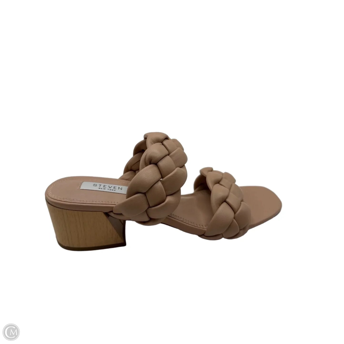 Sandals Heels Block By Steve Madden In Tan, Size: 8