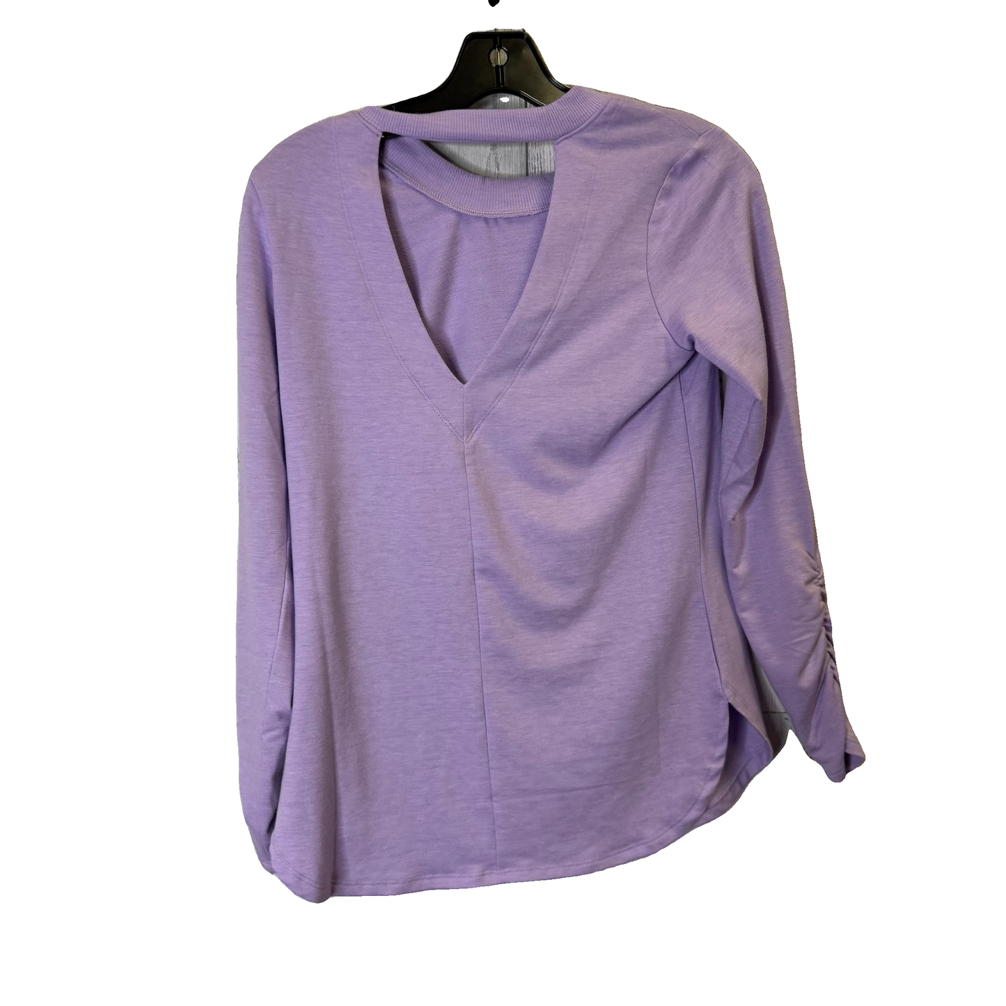 Athletic Top Long Sleeve Collar By Rbx In Purple, Size: Xs