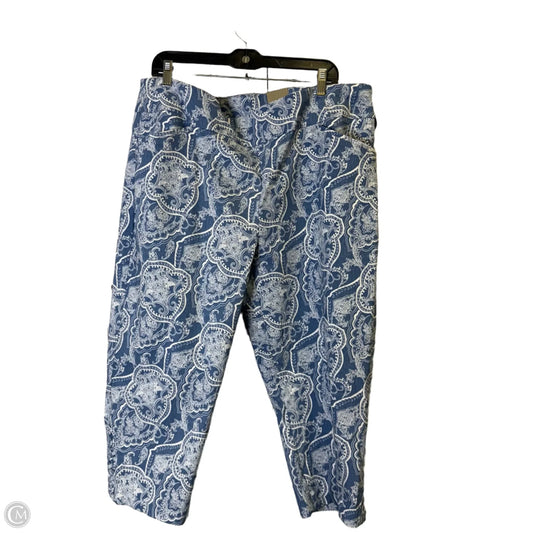 Capris By Chicos In Blue, Size: 1x