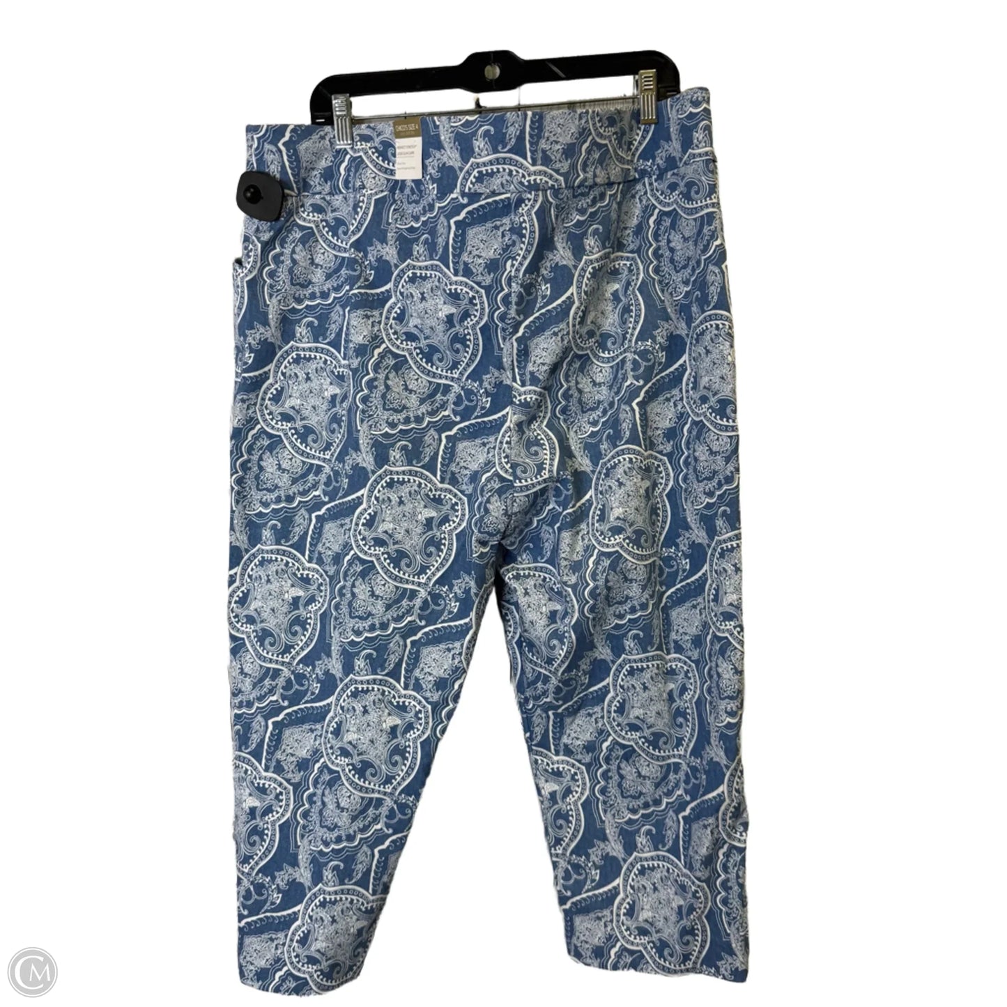 Capris By Chicos In Blue, Size: 1x