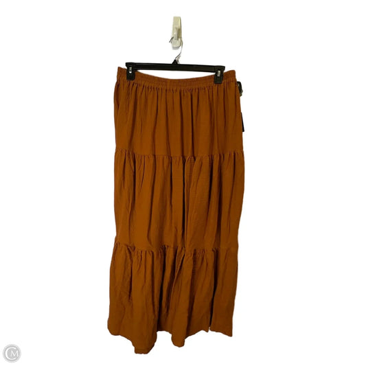 Skirt Maxi By Ashley Stewart In Orange, Size: 18