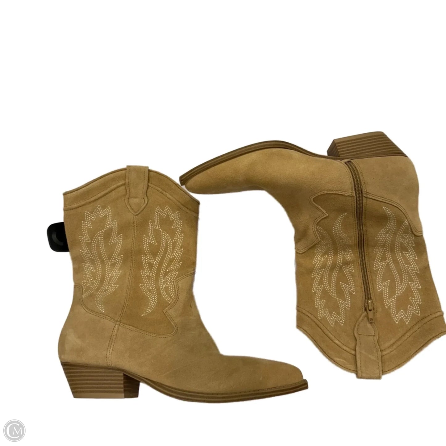 Boots Western By Crown Vintage In Tan, Size: 10