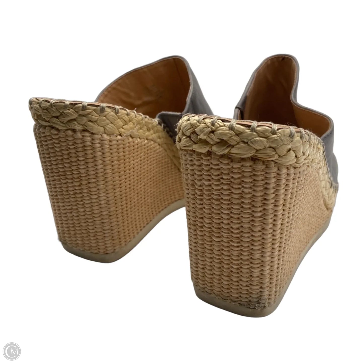 Sandals Heels Wedge By Vince Camuto In Grey, Size: 10
