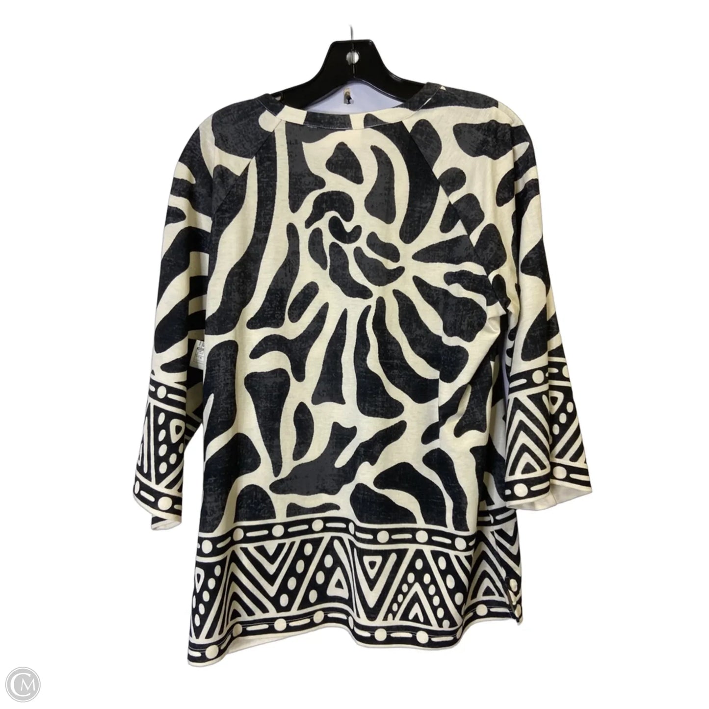 Top Long Sleeve By Belle By Kim Gravel In Black, Size: S